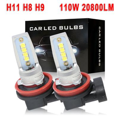 H11 H8 H9 110W LED Fog Lamp Driving Bulb DRL Canbus 20800LM H11 H8 H9 110W LED Fog Lamp Driving Bulb DRL Canbus 20800LM