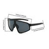 Oversized Sports Goggle Men  New In Punk Mirror Outdoor Cycling Sunglasses Trendy Futuristic Anti-UV Hiking Shades
