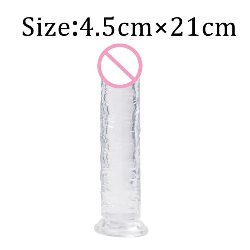 7 Size Realistic Dildo Jelly Penis Suction Cup Dildo Big Dick Female Masturbator Clitoral Stimulator Lesbian Sex Toys For Women