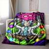 1 Stück Rick und Morty Decke Leichte Flanelldecke für Sofa, Bett, Reisen, Camping, Wohnzimmer, Büro, Couch, Stuhl und Bett