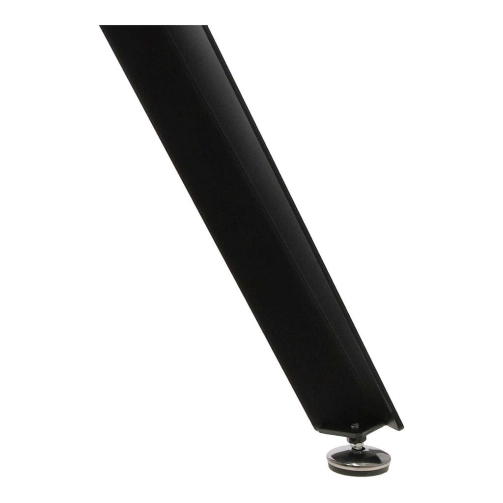 Troy Table Glass Tabletop Round 90 Cm Transparent/Black