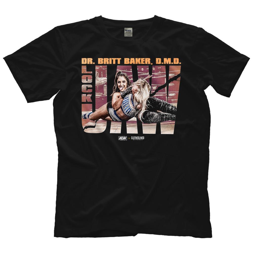 Britt Baker  Lockjaw  AEW x Clotheslined Apparel AEW Official TShirt Unisex T-Shirt XXXL