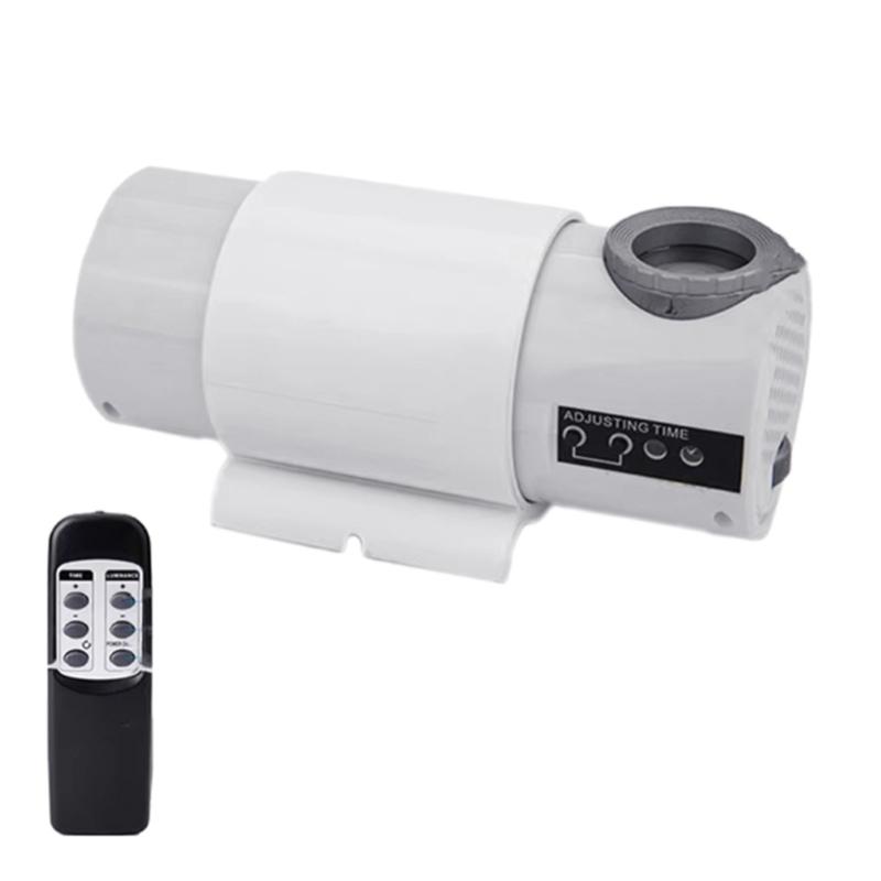 

Multifunctional Analog LED Projection Lamp with Roman Numerals Electronic Clock Face with Remote Control and Color Slide білий