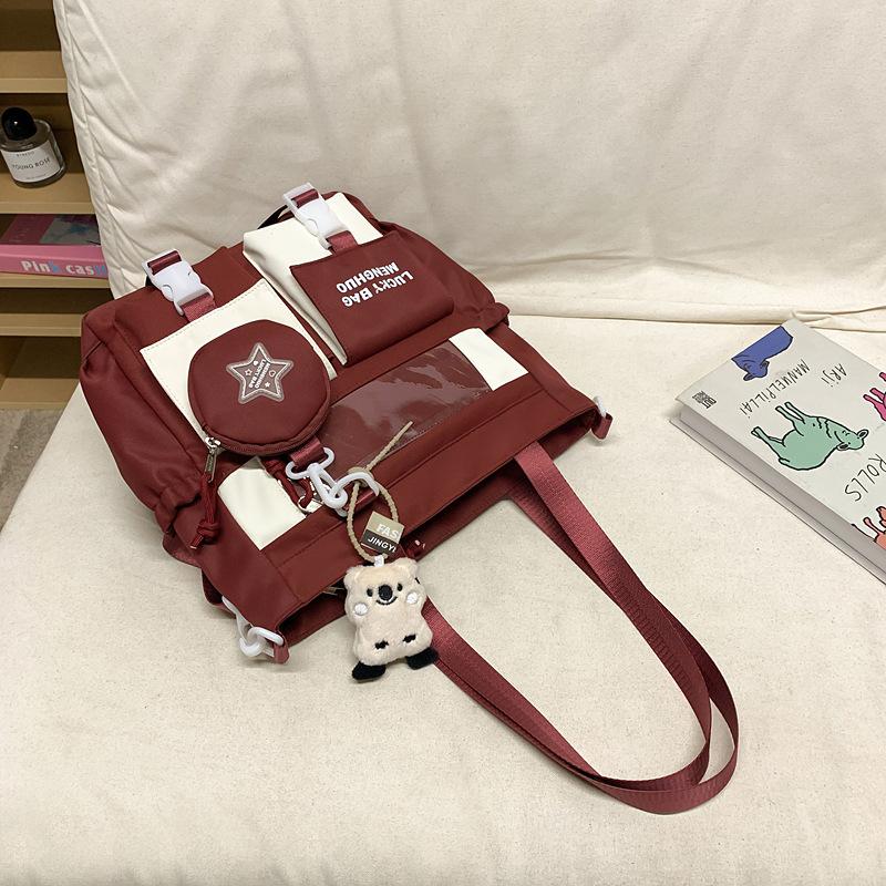 Stor kapasitet Videregående skoleelever Kvinne Koreansk Harajuku Veske Fritid Søt Smerteveske Ungdomsskole Ryggsekk Ryggsekk.