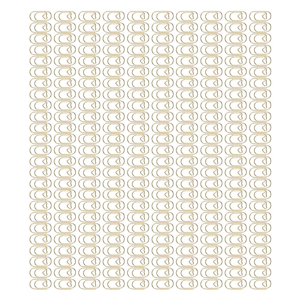 250Pcs Fancy Paperclips Small Heart Shape Plastic Covered Wire Widely Used Cute Paper Clips for Home School Office