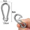 JOLIRSBOX Stainless Steel Spring Hook Carabiner Set 8 (8cm, sets)