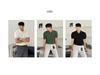 Men's Summer Slim Fit Polo Shirt - Korean Style, Turn-Down Collar, Solid Color, Casual Thin Knit