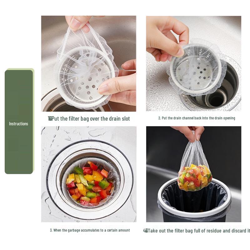 SHUANG YU Kitchen Sink Strainer Mesh Bags