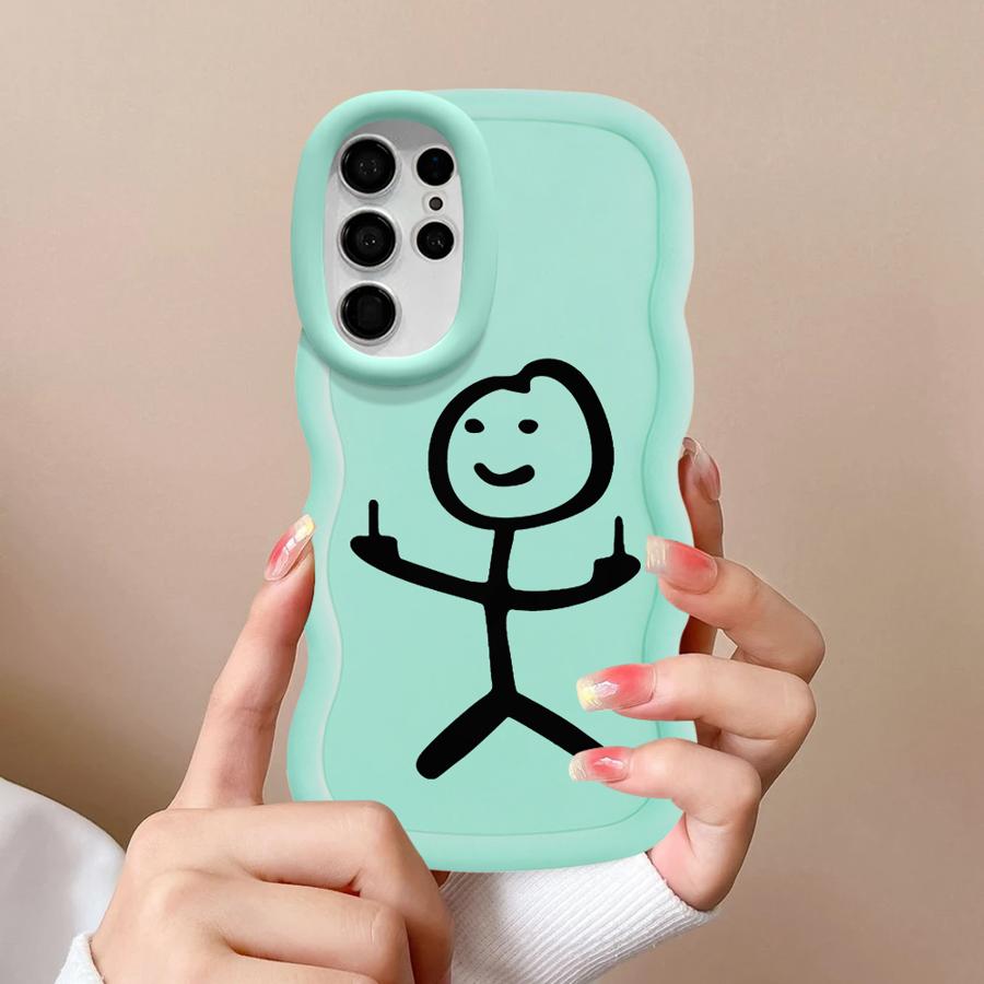 Cartoon Matchman Soft Phone Cover Case for Samsung Galaxy S25 S23 Plus S22 Ultra S20 FE A26 A25 S24 S21 A35 A55 A24 A34 A36 A54