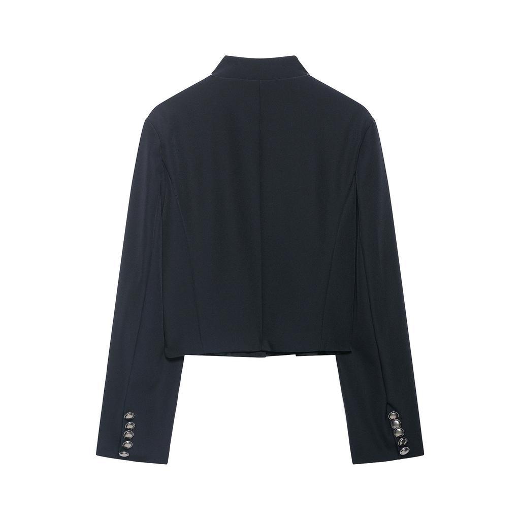 2026 Spring New Product European and American Cross-border Women's Clothing Street Fashion Single-breasted Short Jacket w039 8064