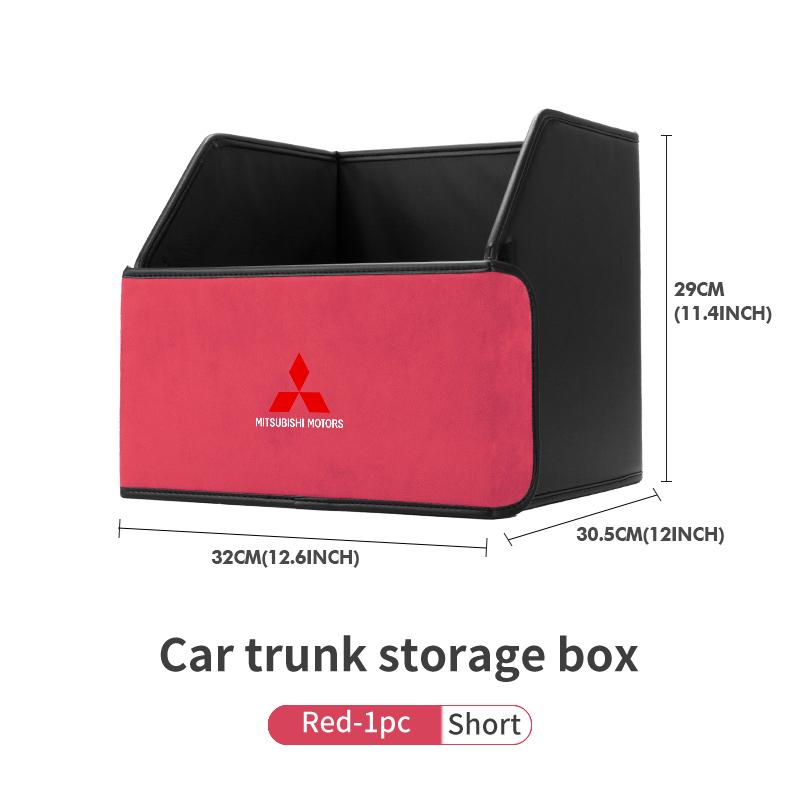 

Car Trunk Storage Bag Suede Big Capacity Organize Auto Bins For Mitsubishi Lancer ASX Pajero Mirage Attrage Xpander Outlander