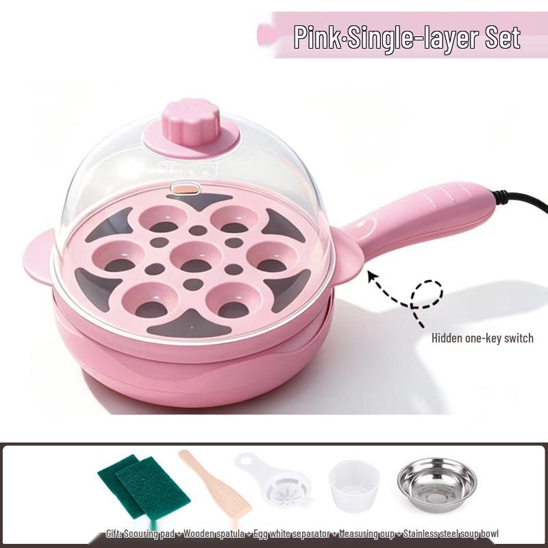 Canxiang Non-Stick Electric Frying Pan: Poached Eggs, Dumplings, Pot Stickers & Breakfast Cooker