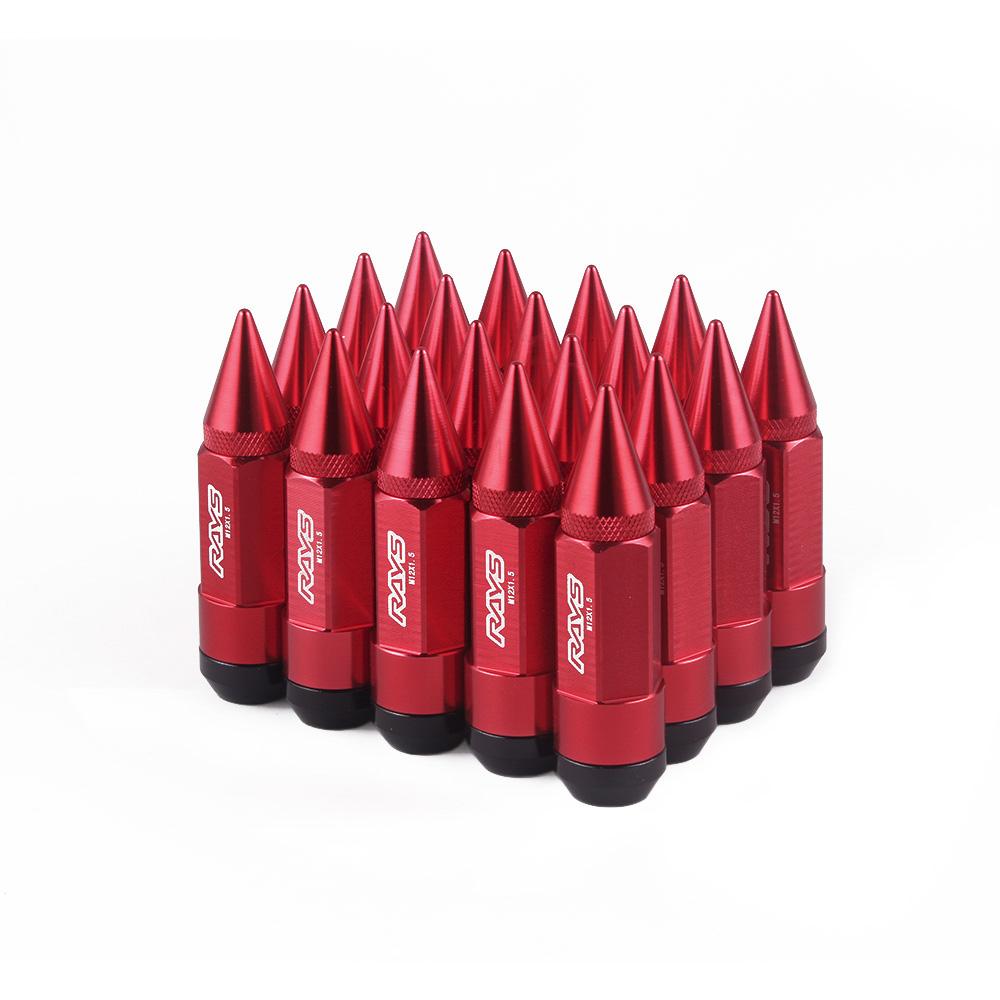 Cheap RAYS Racing Composite Nuts Anti Theft Steel Head Alloy Aluminum Lock Wheel Lug Nut Bolt With Spikes M12*1.25 M12*1.5