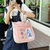 Wind Simple Transparent Pain Bag Large Capacity Class Tote Bag Leisure Commuting Shoulder Bag Versatile Tote Bag