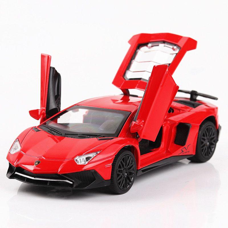 Exquisite 1/32 Diecast Lamborghini Aventador Lp740 Car Model With Sound And Light