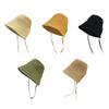 Sunshade Straw Hat Anti-UV Women Lady Girl Fisherman Hats Sun Visor Hats  Spring Summer Autumn