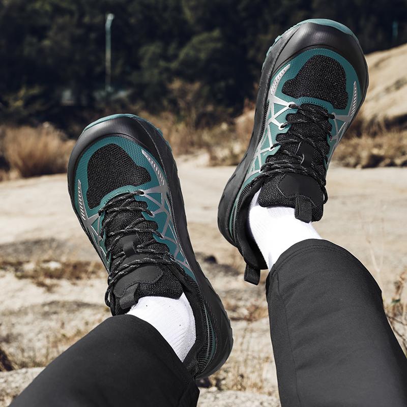 Wide Toe Box Men's Hiking Shoes Plus Size 39-48 Outdoor Sneakers Wear-resistant Anti-slip Trainers for Trekking Camping