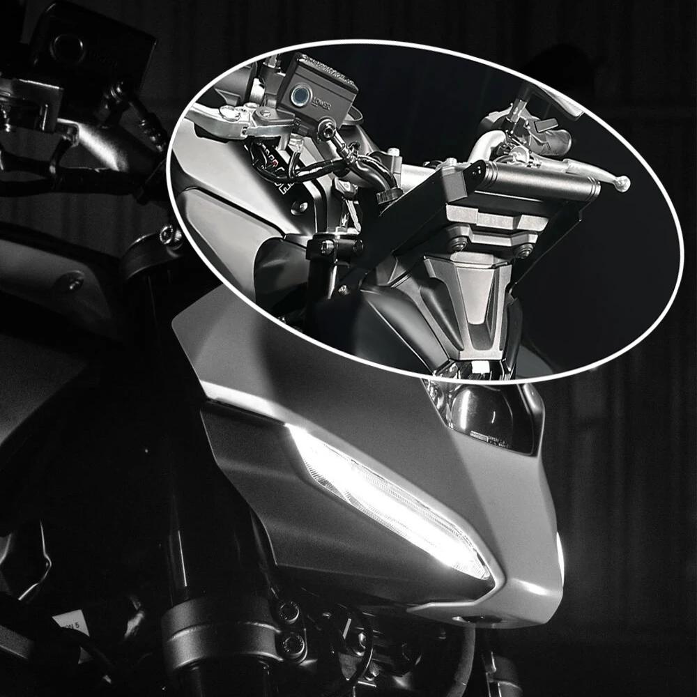 New Motorcycle GPS Navigation Mount For Yamaha MT-07 2025 Phone Holder Stand CrossBar MT07 MT 07 Y-AMT YAMT 2025 Support Bracket