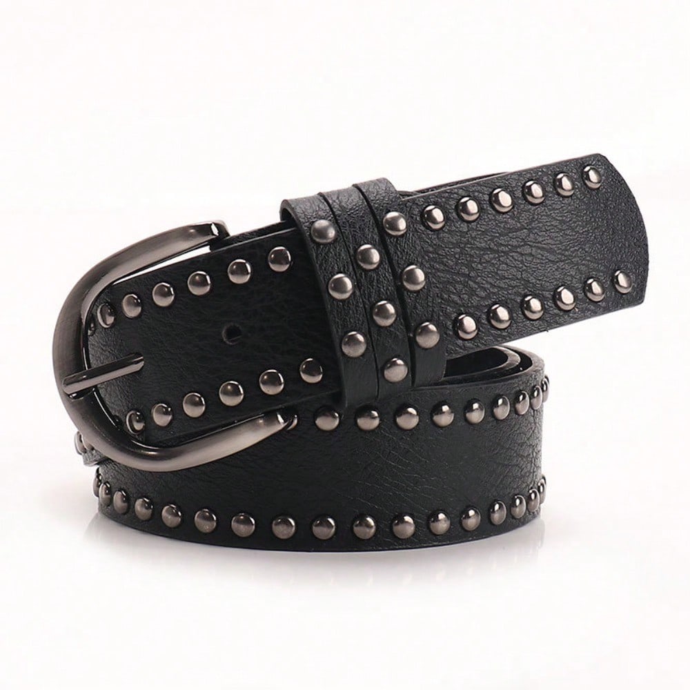 European and American Belts, Women's Personality Trend Rivets, Five-star Punk with Jeans, Women's Belts
