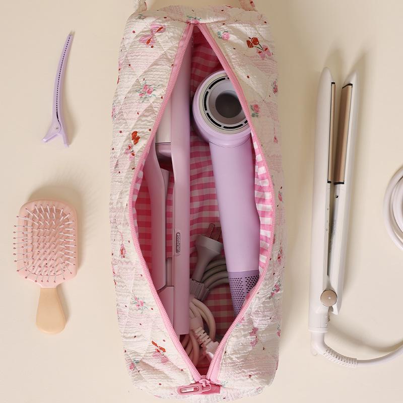 Runhui Floral Roller Blow Dryer & Curling Iron Storage Bag