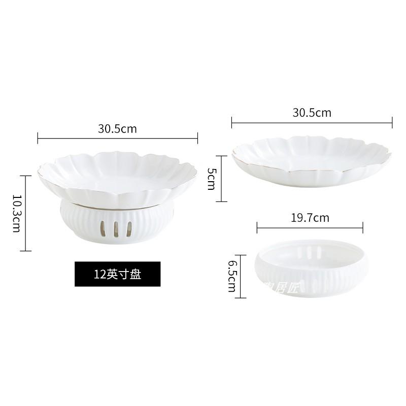 Candle Heating Furnace Dining Plate Ceramic Stove Tableware Warming Tray Serving Plate Fruit Bowl Dessert Bowl Soup Plates Dish