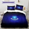 Everton F.C.  Pattern Bedding Quilt Set  Home Decoration  Gift (1 * Duvet Cover + 2 * Pillowcase  Without Core)