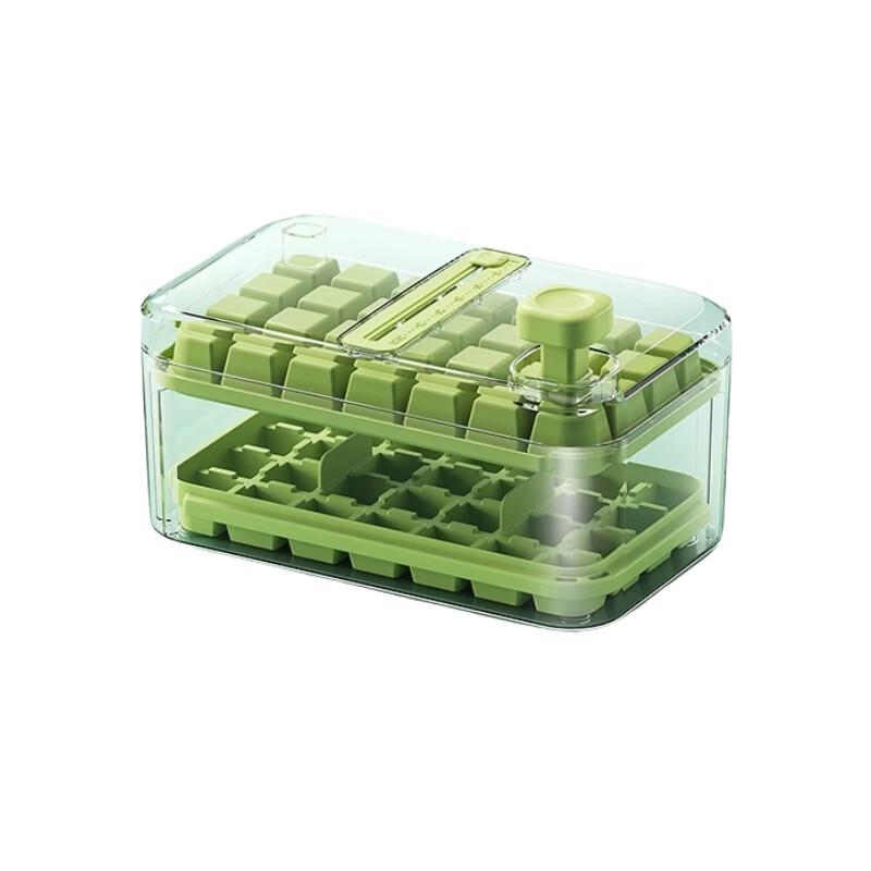 Qianxing Double Layer Plastic Ice Cube Tray with Lid