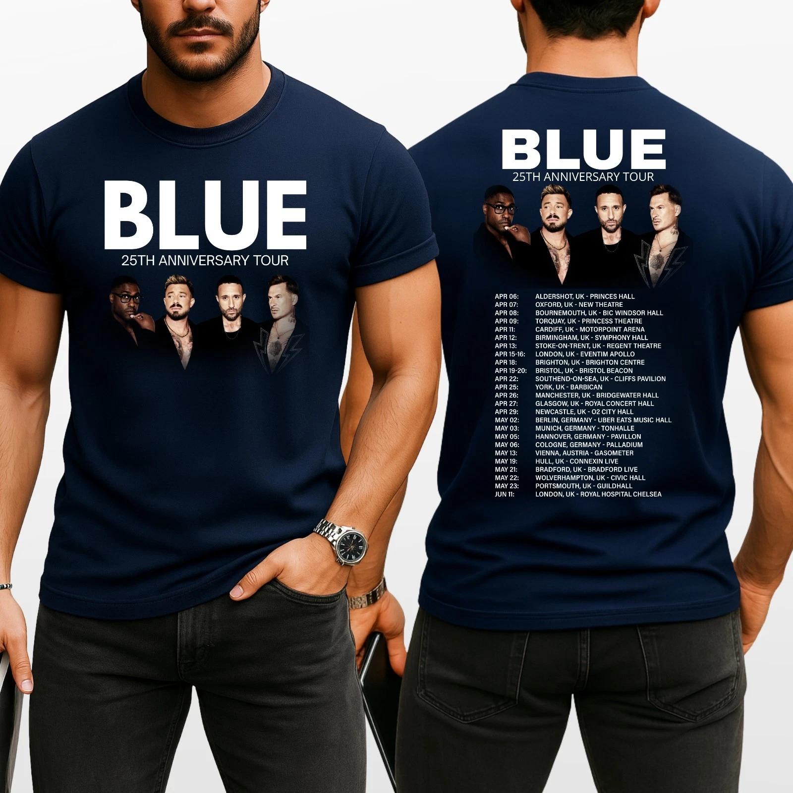 Blue 25th Anniversary 2026 Tour UK And EU Merch Photo Unisex T-Shirt M