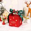 6PCS Square Christmas Candy Box with Bell and Ribbon Chocolate Box Christmas Gift Packing Box  Kids