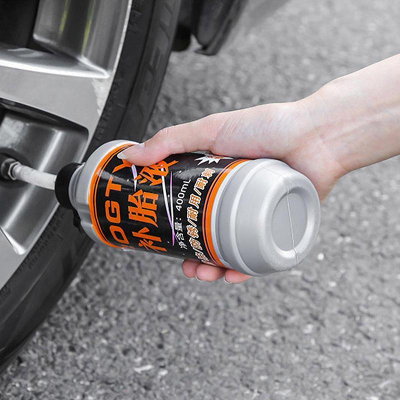 400ml Tire Sealant Tire Repair Kit Non-destructive Environmental Fast Flat for Small Medium Wheeled Road Vehicles