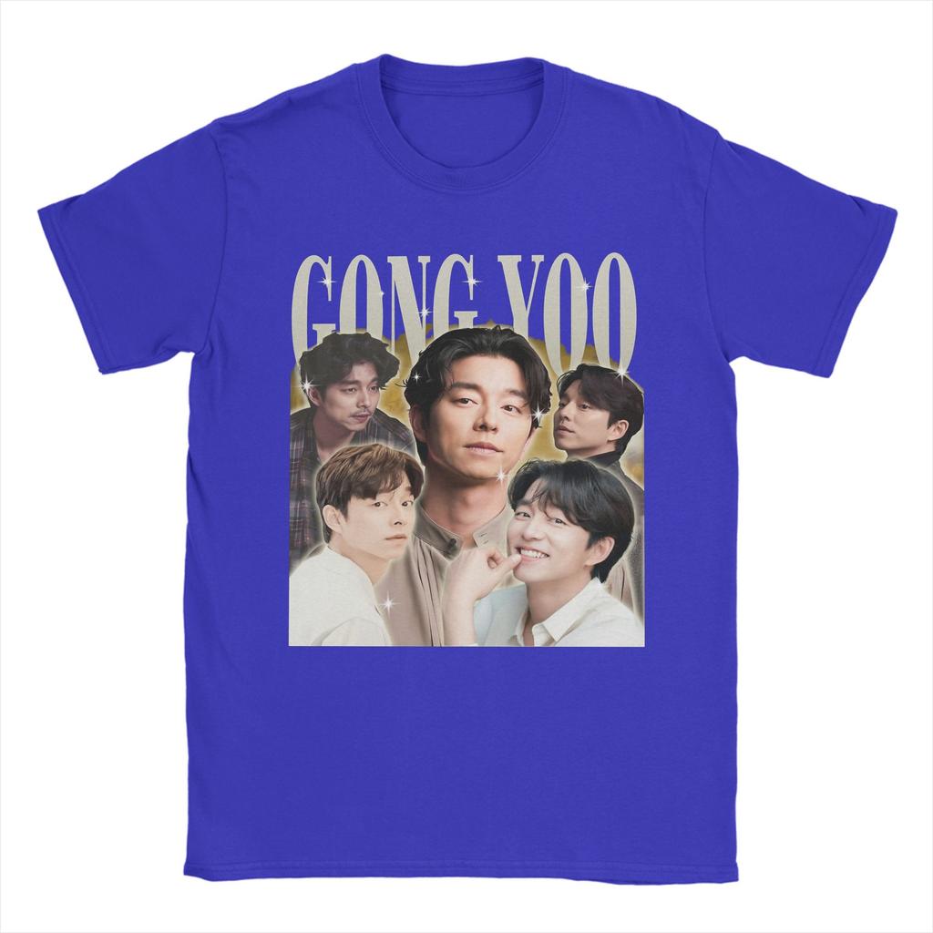 Gong Yoo Retro 90er Jahre T-Shirts Herren Damen Reine Baumwolle Neuheit T-Shirt Rundhals T-Shirt Kurzarm Kleidung Übergröße