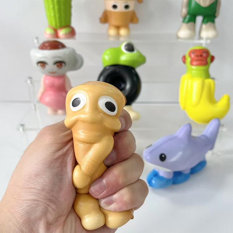 Тралалеро Тралала Іграшки-непосиди Тунгтунг Сахур Маразм Іграшка-сквіш Дитяча Лялька для зняття стресу Аксесуар для вираження емоцій Подарунок для дорослих