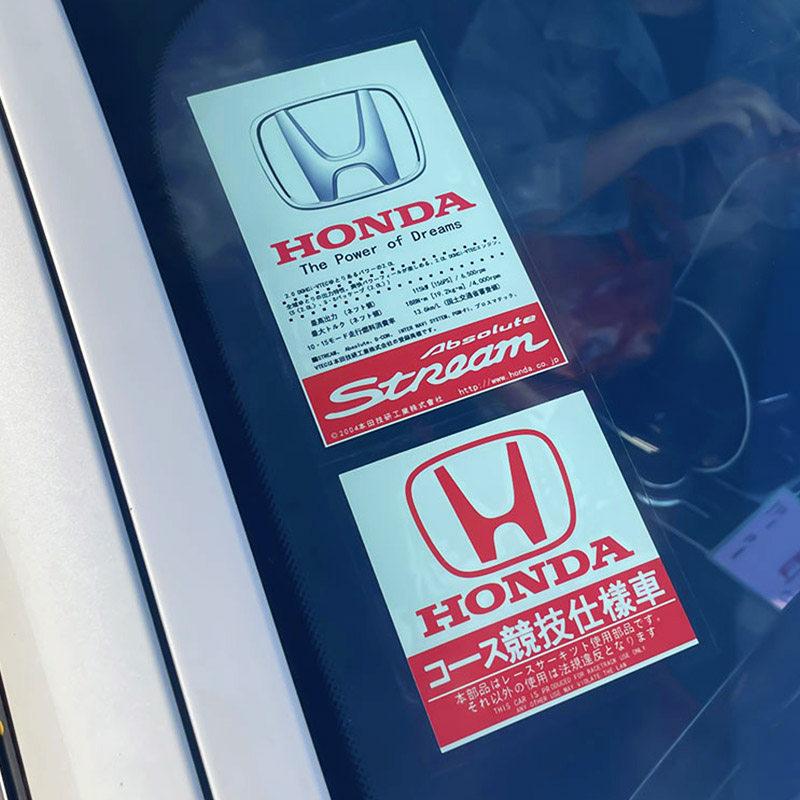JDM Sticker For Honda Mugen Power Civic Accords CRV Odyssy Hrv Jazz CBR VTEC VFR The Windshield Of a Car Electrostatic Film CB0