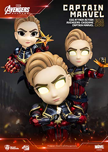 Beast Kingdom Egg Attack Action #068 Avengers: Endgame Captain Marvel Non-Scale Figure Red EAA-108