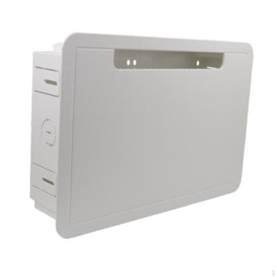 9-Zoll-TV-Medienboxen Kabelmanagement-Kit Steckdosen- und Netzwerkgehäuse Einbaugehäuse Wandplatte