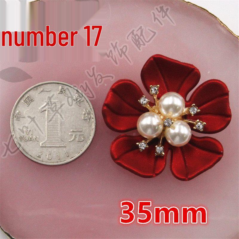 ABS Imitation Pearl Large Flower Center with Three, Four, and Five-Petal Options