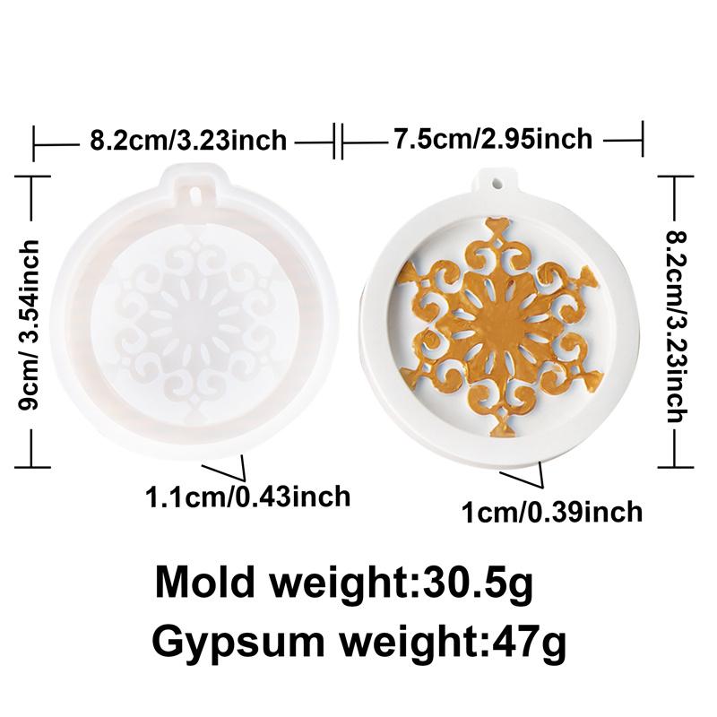 

Animal Deer Tree Snowflake Aroma Diffuser Pendant Silicone Mold DIY Car Ornament Plaster Wardrobe Scented Wax Sheet Mold