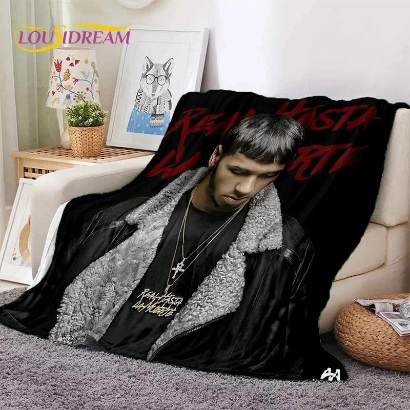 Rapper Singer Free Anuel AA Hip Hop Blanket,Soft Throw Blanket for Home Bedroom Bed Sofa Picnic Travel Office Cover Blanket Kids