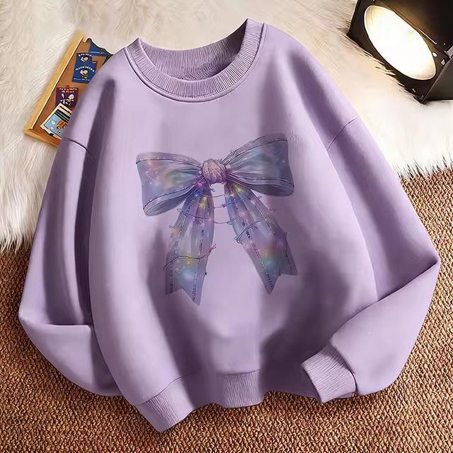 Sailor Collar Bow Children's Hoodie - Cute Retro Hip Hop Style for Boys and Girls, Perfect for Autumn and Spring Holidays