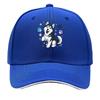 Playful Husky Smiling Pet Illustrati Hip Hop hat Fashion Outdoor Sports Sandwich Baseball Cap