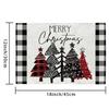4/6 Pcs Merry Christmas Placemats 18 X 12 In Indoor Kitchen Dining Table Decorations Xmas Tree Placemats Dining Table Mats