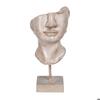 Figurine décorative - BigBuy Home - Visage - Métal - Polyrésine - Beige