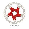 Road Bike Brake Disc with 6 Bolts Large Hollow Red Bike Floating Brake Disc for Replacement