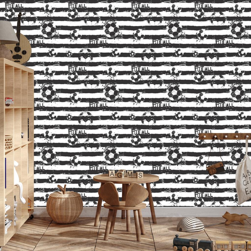 Soccer Ball Wallpaper In a Style for the Living Room and Bedroom 50x1000