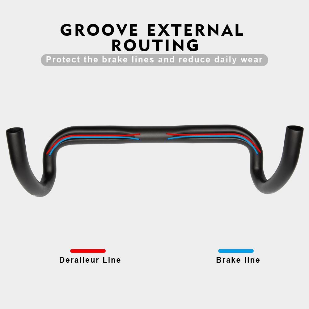 RXL SL 31,8 mm Carbon Rennrad Lenker 380/400/420/440 mm UD Matt Externe Zugführung Rennrad Lenker