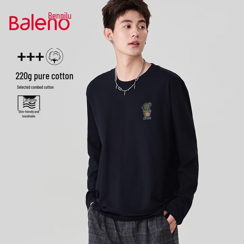 Мужская хлопковая футболка с длинным рукавом Baleno с принтом  Кактус 3XL
