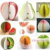 [TG835]3D Fruit Shaped Memo Notepads Cute Creative Design Bright Colors For Office School Note Taking Kids Birthday Gifts