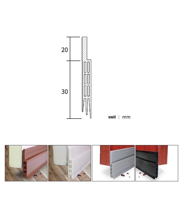 

Under Door Draft Stopper Weatherstrip Seal Weather Stripping Door Bottom Seal Strip Black