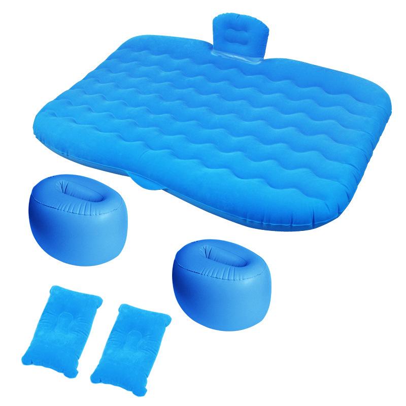 Folding SUV Inflatable Car Bed - PVC Flocking Travel Mattress
