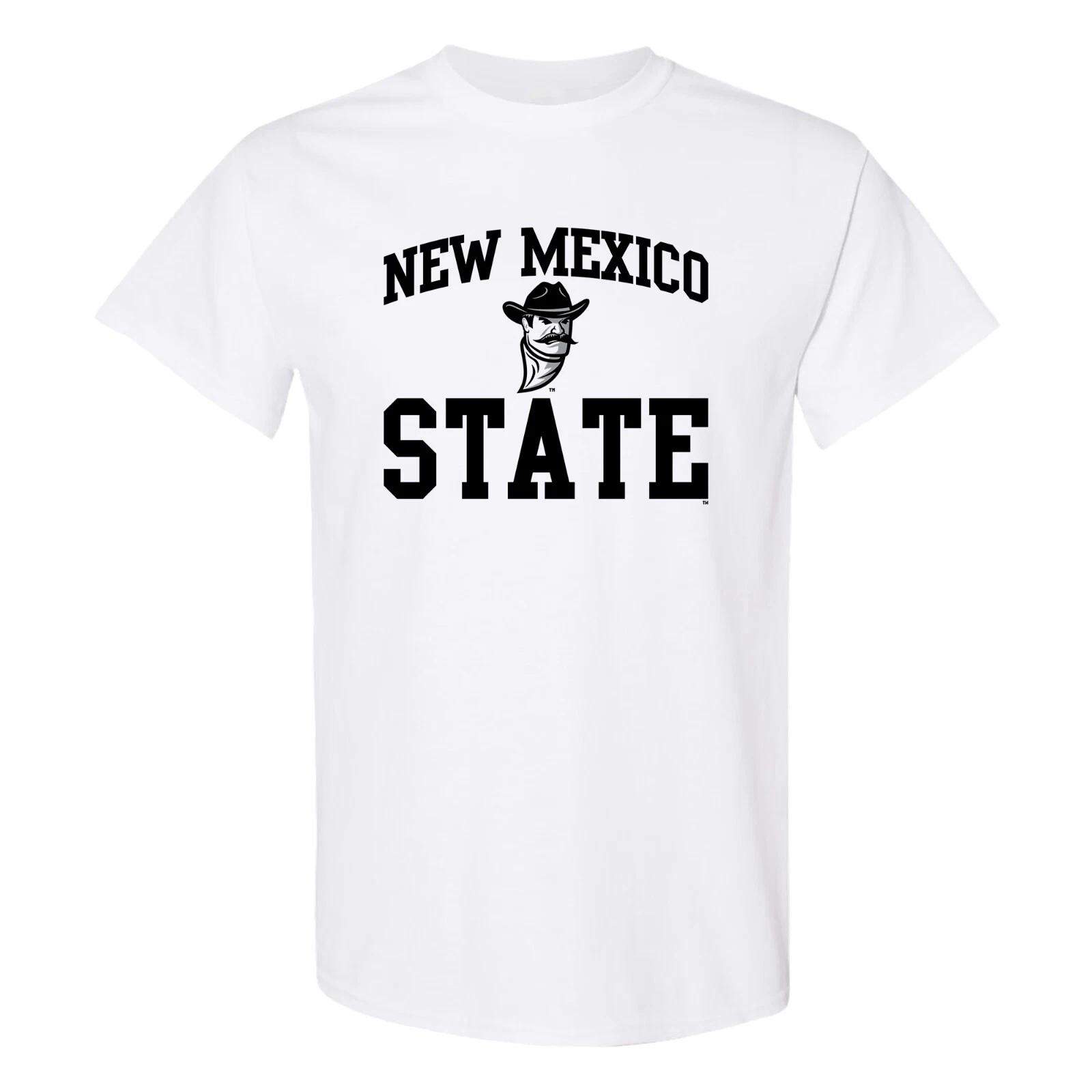 New Mexico State Aggies Arch Logo T-Shirt - White 3XL